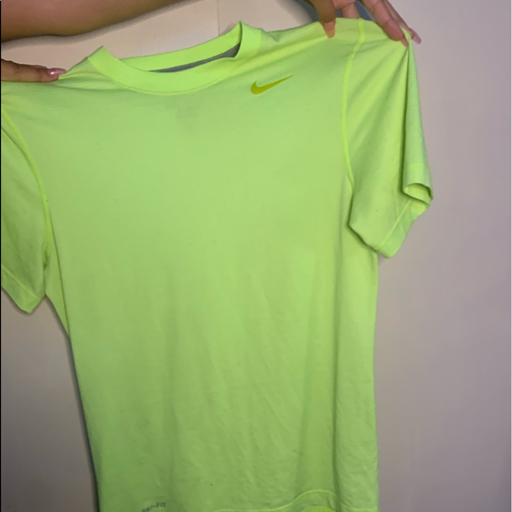 neon yellow nike shirt